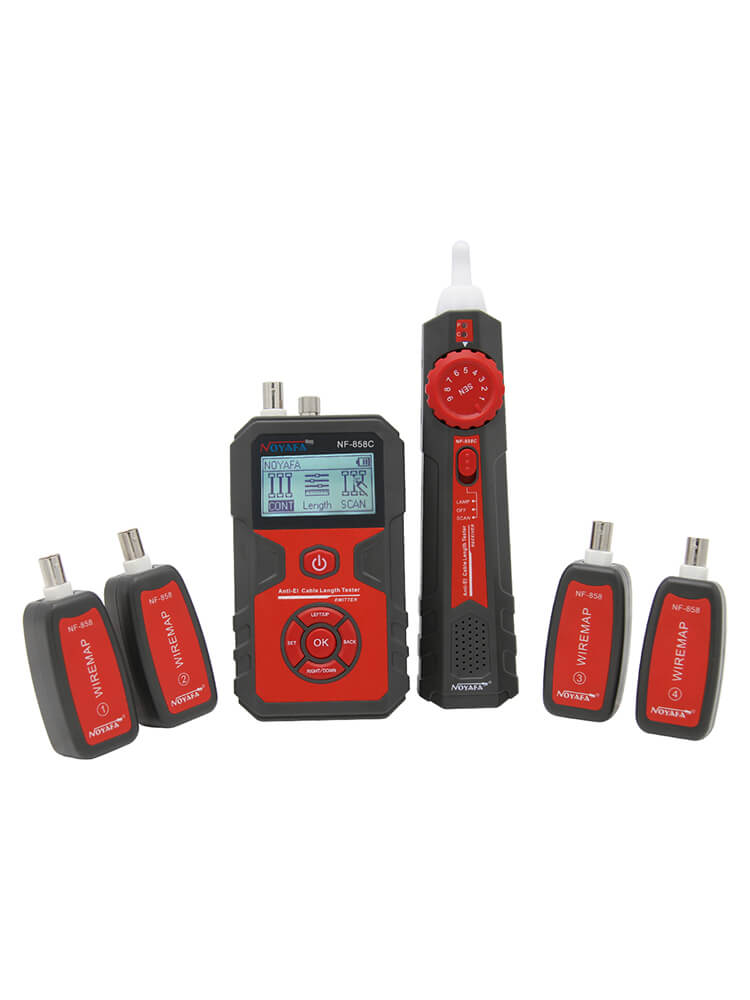 NOYAFA NF-858C Multifunction Wire and Cable Tracer & Tester. Find and Test Network, BNC Coaxial, and Even Fiber Cables.