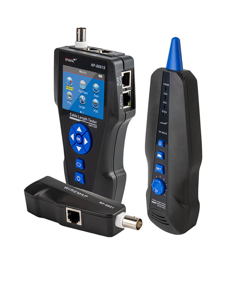 Noyafa NF-8601S TDR Cable Tracer Tester with PoE / Ping for RJ45, RJ11, BNC, Metal Cables