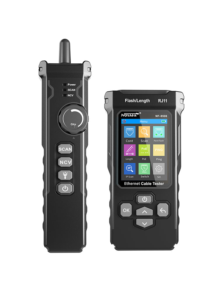 NOYAFA NF-8506 CAT5/CAT6 Cable Tester with PoE/PING Testing