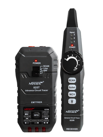 NOYAFA NF-825TMR Advanced Circuit Tracer & Breaker Finder with GFCI Outlet Tester