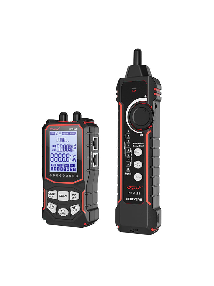 NOYAFA NF-918S Network Cable Tester with 6 wavelength Optical Power Meter