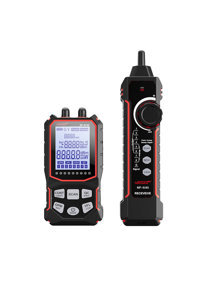 NOYAFA NF-918S Network Cable Tester with 6 wavelength Optical Power Meter