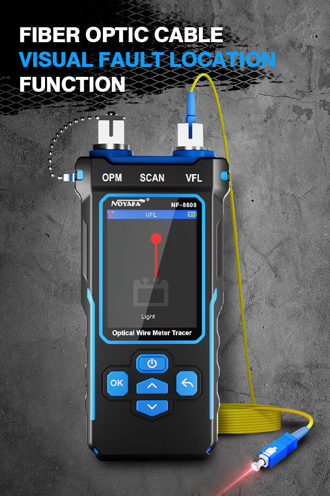 NOYAFA NF-8508 Multi-function Cable Tester For RJ11/45, PoE, Fiber Optic