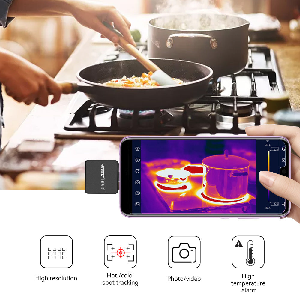 Thermal Imaging Camera NF-583 For Android Type-c, 160 X 120 Ir Resolution,25hz Frame,6 Color Palette, easily Perform Professional Jobs